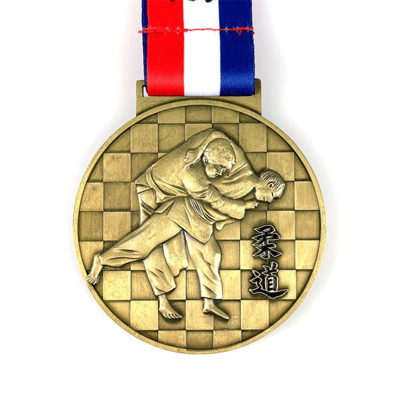 Design di medaglie di razza per medaglia cinese a ciondolo a medaglione oro kungfu