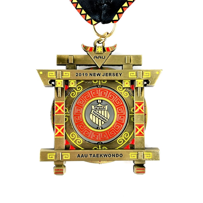 Medaglie di gara medaglie di metallo personalizzato kung fu medaglia di medaglia
