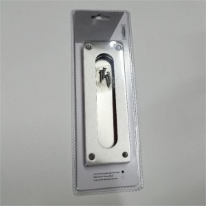 Pulsping da 7,09 pollici di scarico di cravatta per la porta dell\'armadio della porta, maniglia della porta scorrevole, porta rettangolare in acciaio inossidabile spazzolato hardware