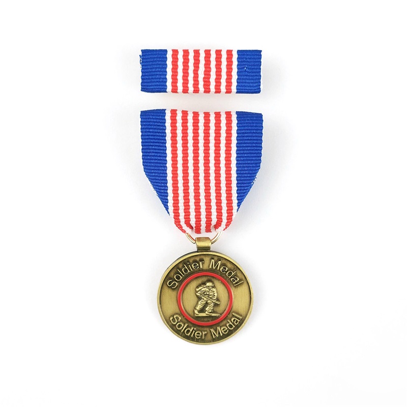 Medaglia in metallo in bronzo d'argento in lega di zinco 3d medaglia in metallo in metallo in metallo universale.