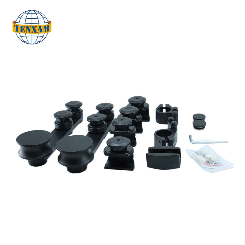 Sistema a doppio binario del bagno Sliding Warehouse Kit hardware kit set di binario scorrevole porta scorrevole