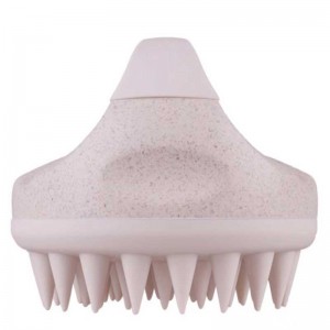 Biodegradabile a paglia di grano shampoo Massager Pastello cuoio capelluto esfoliante Lavare la spazzola per bagno di doccia pettina