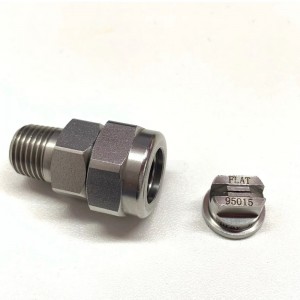 Punte di spruzzatura dell\'UNIJET TP, TPU, ugello della testa in acciaio inossidabile a ventola piatta, ugello di pulizia in metallo
