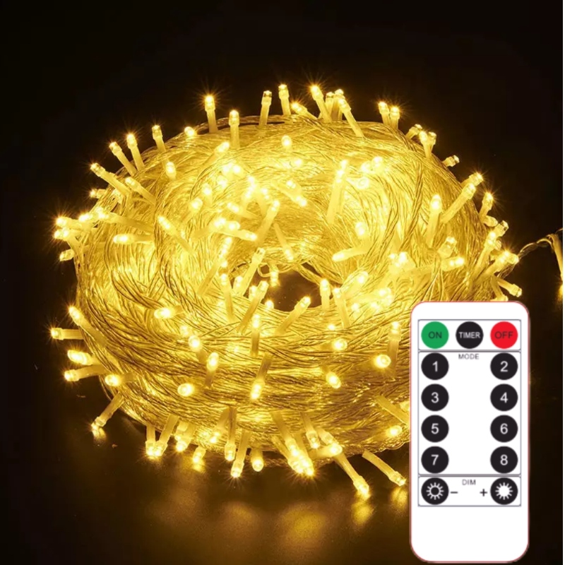 Luci di Natale a LED Impianto di fata da esterno impermeabile pernatalizio per le luci delle corde per matrimoni di Capodanno