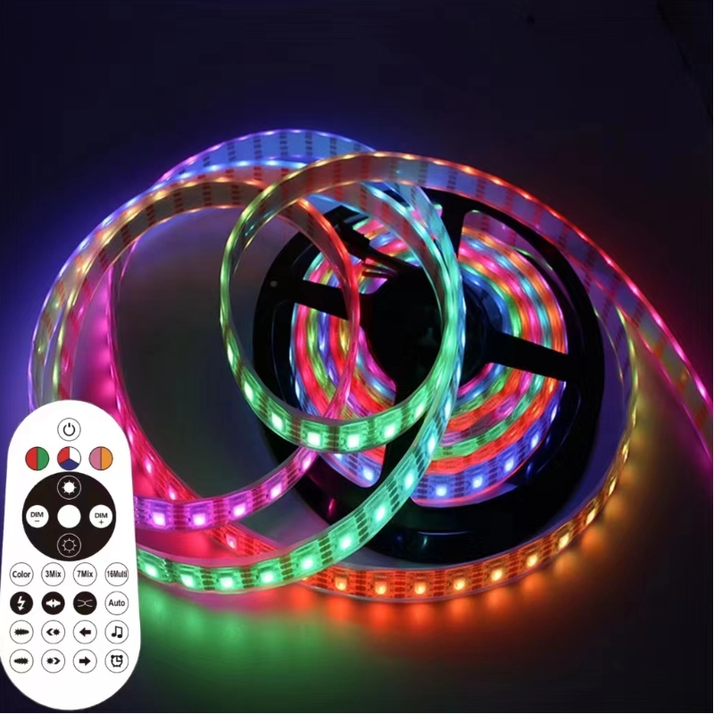 12V Controllo intelligente Decorazione esterna interno Decorazione impermeabile SMD 5050 Luci a colori magiche a LED