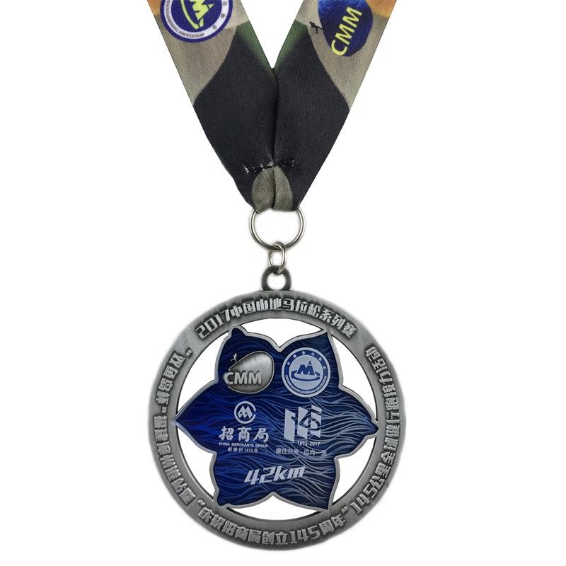 Medaglia di corsa metallica personalizzata di ottima qualità per eventi sportivi maratona soft smalti di smalto