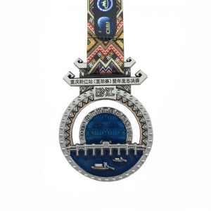 Medaglia di corsa metallica personalizzata di ottima qualità per eventi sportivi maratona soft smalti di smalto