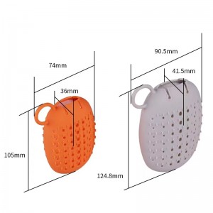 Copertura di sapone spesso massaggio ecologico massaggio a doppia faccia in silicone manica di stoccaggio sapone