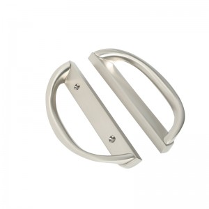 Set di manico della porta del patio scorrevole, forma D,non keyed (si adatta alla spaziatura del foro 3-15/16 \\\