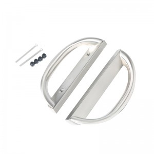 Set di manico della porta del patio scorrevole, forma D,non keyed (si adatta alla spaziatura del foro 3-15/16 \\\