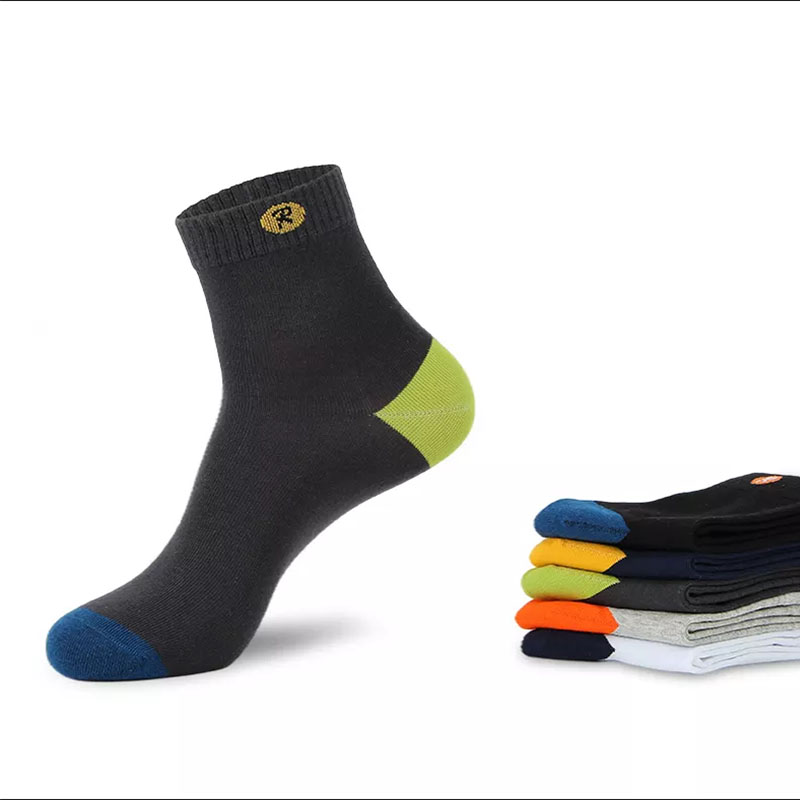 Design semplice calzini traspiranti da uomini da uomo d'affari personalizzati