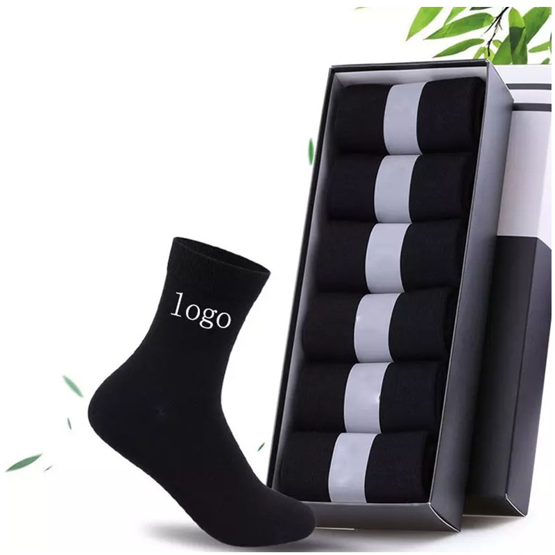 Design semplice calzini traspiranti da uomini da uomo d'affari personalizzati