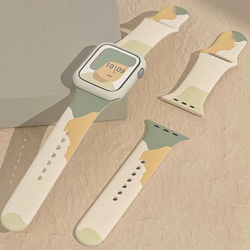 Cinturini a fascia impermeabile in silicone morbido per iwatch