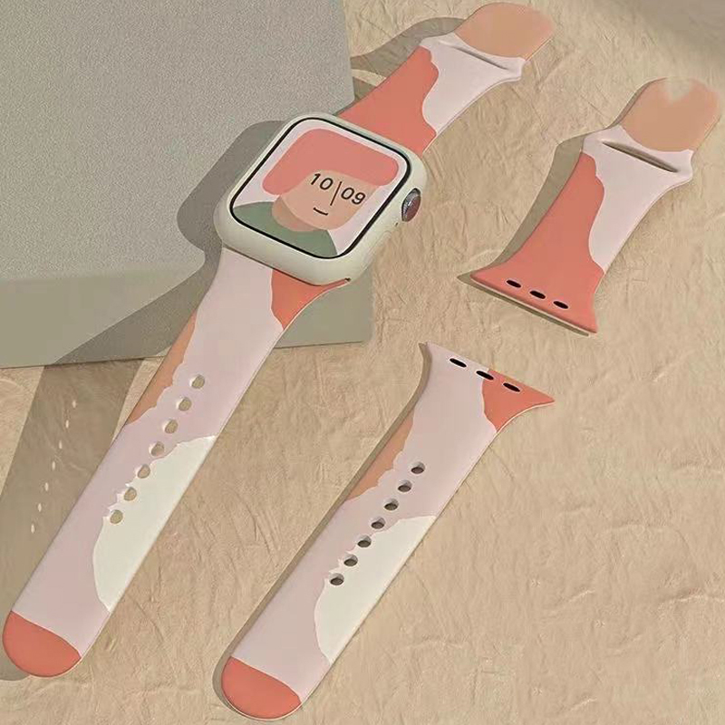 Cinturini a fascia impermeabile in silicone morbido per iwatch