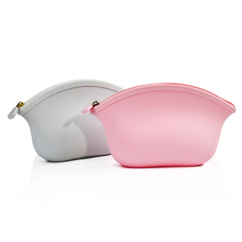 Shopping da viaggio con cerniera caramella portatile color donna silicone borsetta per sacchetti cosmetici