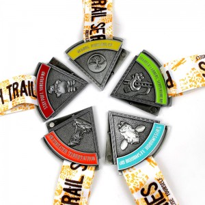 Medaglia combinata di premi in metallo personalizzato a buon mercato