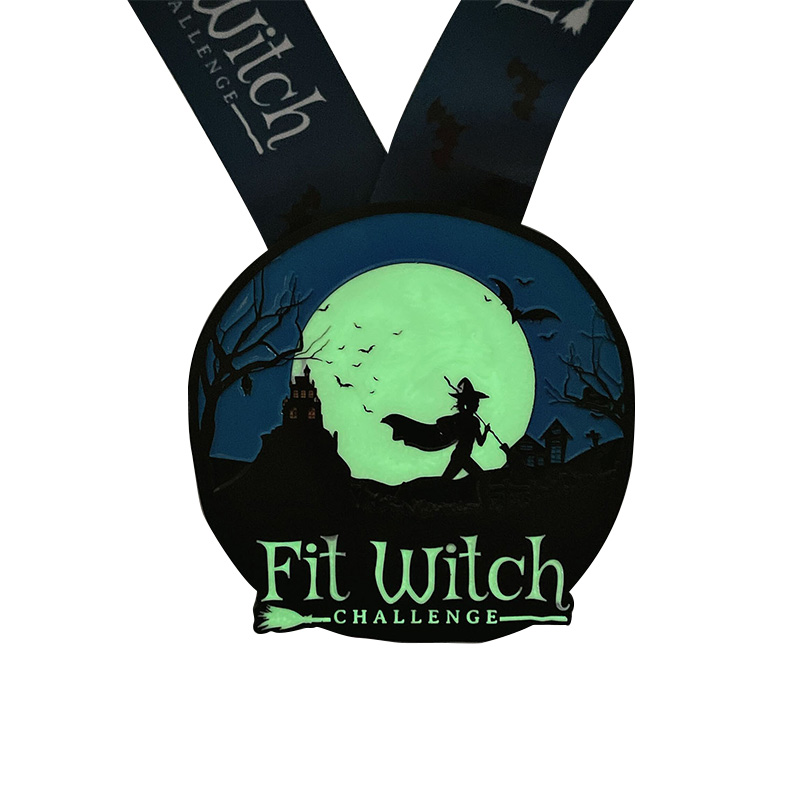 Funny Custom Metal Sport Award Halloween Hallowmas Run Medals