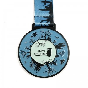 Funny Custom Metal Sport Award Halloween Hallowmas Run Medals
