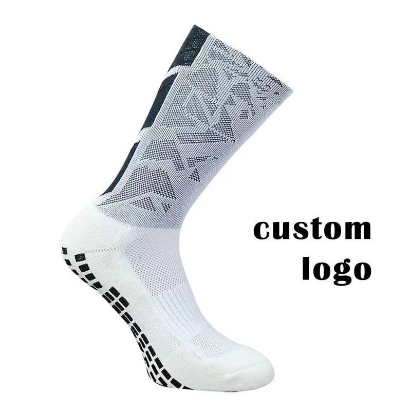 Disegni personalizzati calzini da calzini professionisti atletici a marmellata di calcio di calcio sport slip grip calzini