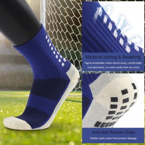 Calcio di calcio di calcio atletico anti -slittanon skid Sports Grip Socks