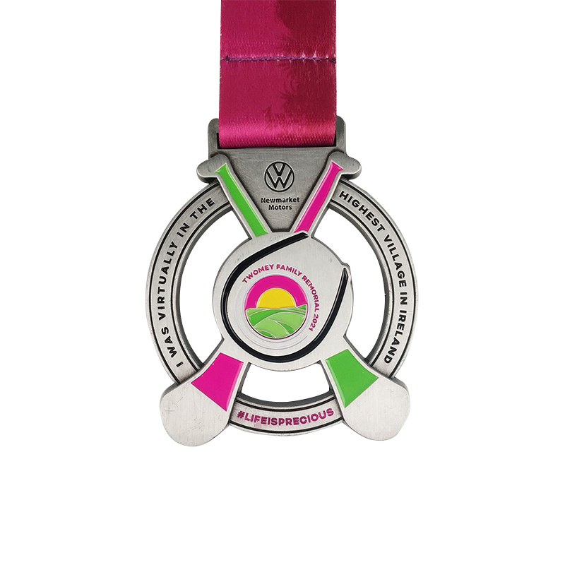 Medaglia di medaglia in metallo in rilievo medaglia di metallo primario in metallo pieno
