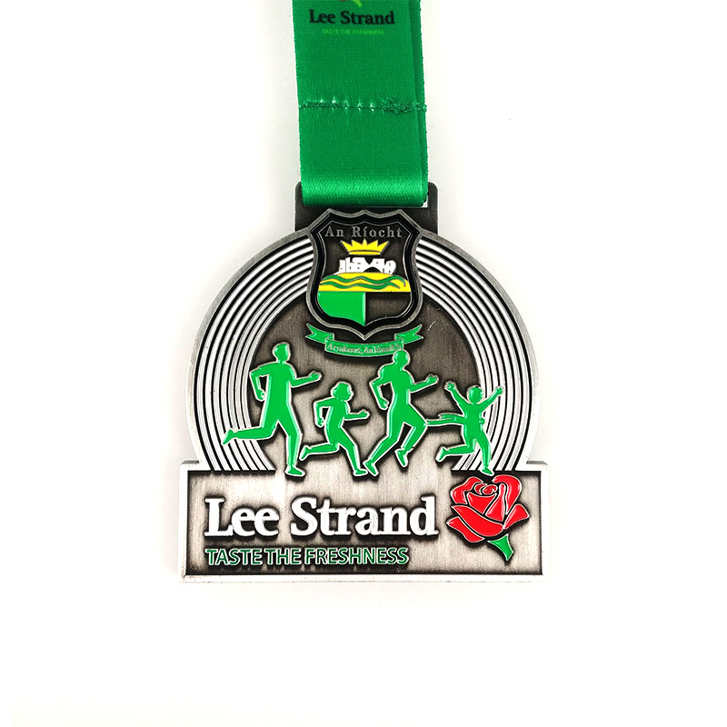 Medaglia di stampa personalizzata medaglia cristiana percorsi per trail running medaglie