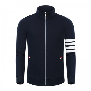 Primavera e autunno Nuovo Cotton Cotton Fashion Casual Stand Colar Men \\\\ \'Women \\\\\' S Coat a maniche lunghe con cerniera