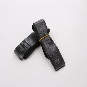 Segno di stampa di slip di seta di alta qualità, marchio di stampa personalizzato