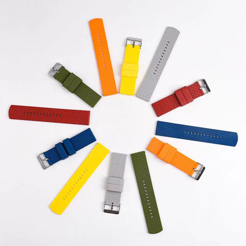 Cinghie di bracciale a fluorobber di orologi a più colori per orologi