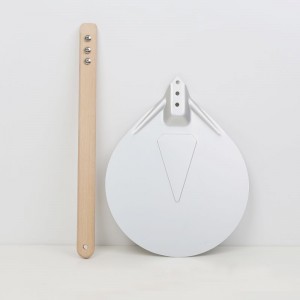 Manico in legno 7 polla in alluminio girare la pizza tornatore rotonde pizza spatola per pizza accessori forno