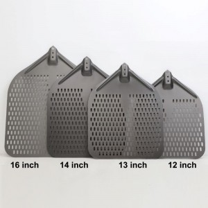 Manico staccabile anodizzato 12 pollici/13inch/14inch/16inch perforato in alluminio pizza peel pizza pala pizza pizza
