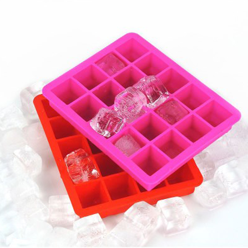 20 cavità cubetto ghiaccio vassoio silicone cubetto ghiaccio stampo di grado cibo flessibile in silicone cubetto stampo vassoio