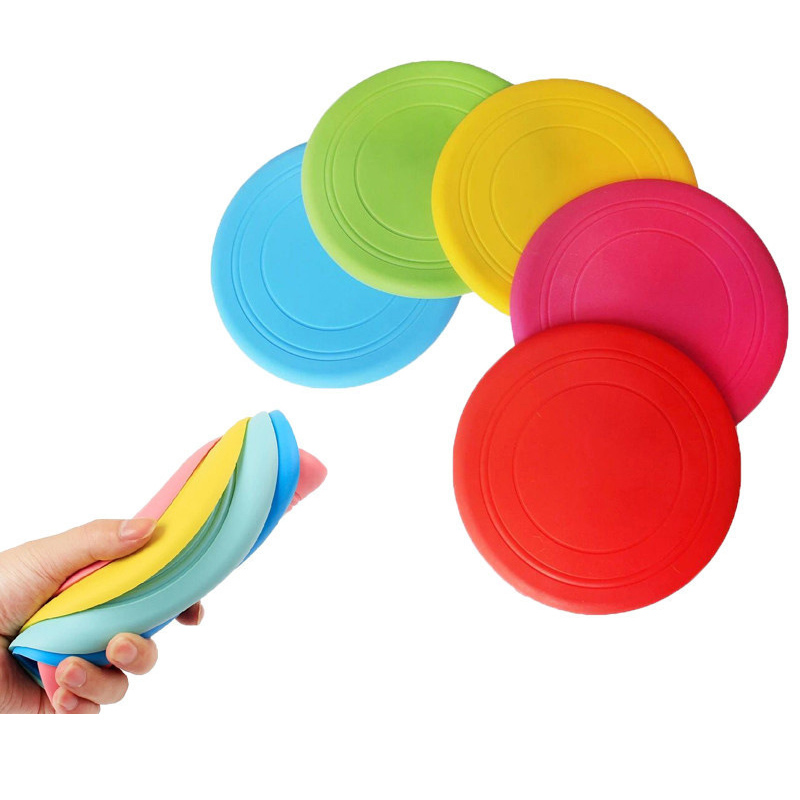 Disco Disco Disco Silicone Flyer Flyer Toy Soft Dog Flouting Saucer Indestruttible Reage Faster Training Toys Interactive Pur Toys Sport Sport per cagnolini mediocri