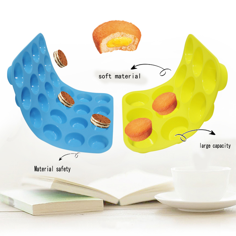 Panna per muffin al silicone antiaderente - stampi per muffin e cupcakes, stampi da forno in silicone, stampi da ciambella a 12 buche per la cottura di bagel cheto, strumenti essenziali per feste e festival.