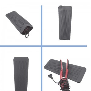 Taspa di tappetino in silicone resistente, tappeto per copertina resistente al calore portatile Valica per capelli tappetini senza slitta