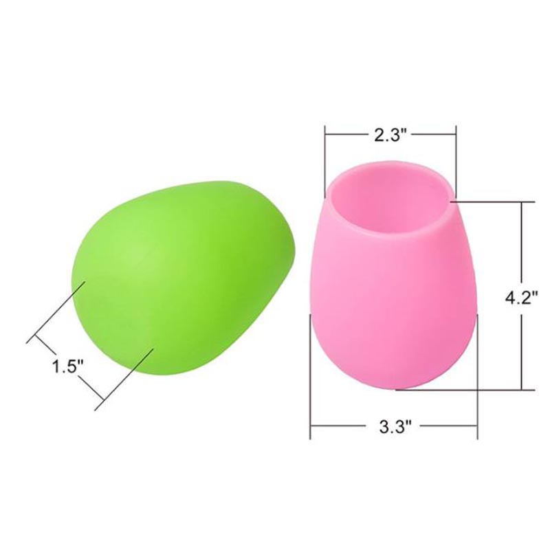 12 once di bicchieri da vino in silicone infrangibile, bicchieri da vino sgranati riutilizzabili per feste, campeggio, spiagge e barche, bicchieri di vino in silicone senza gambo, luppolo hippie,