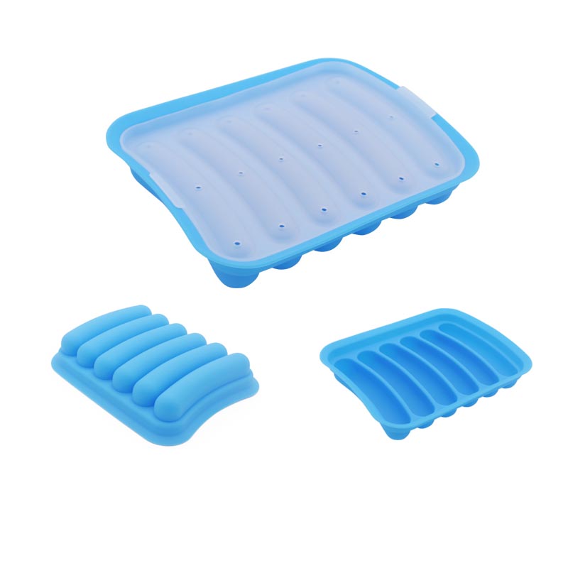 Stampi per salsiccia silicone antiaderente per hot dog fatti in casa, hot dog fai -da -te, stampi per hot dog al forno, forno e forno a microonde
