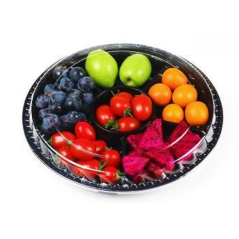 Sei-compartment fresco-cut fruits box bottom 250*170*70 mm HJ-6f270