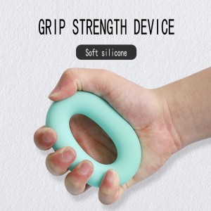 Anelli dell\'avambraccio Anelli dell\'impugnatura in silicone - Silicone Squeeze Gripper per lo strumento di allenamento di rafforzamento muscolare - Arthritic Finger Physical Therapy PT Kit Trainer