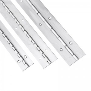 cerniera lunga personalizzata 201#304#Spessore1,5 mm Cinta per pianoforte in acciaio inossidabile Cabinetto a fila continua