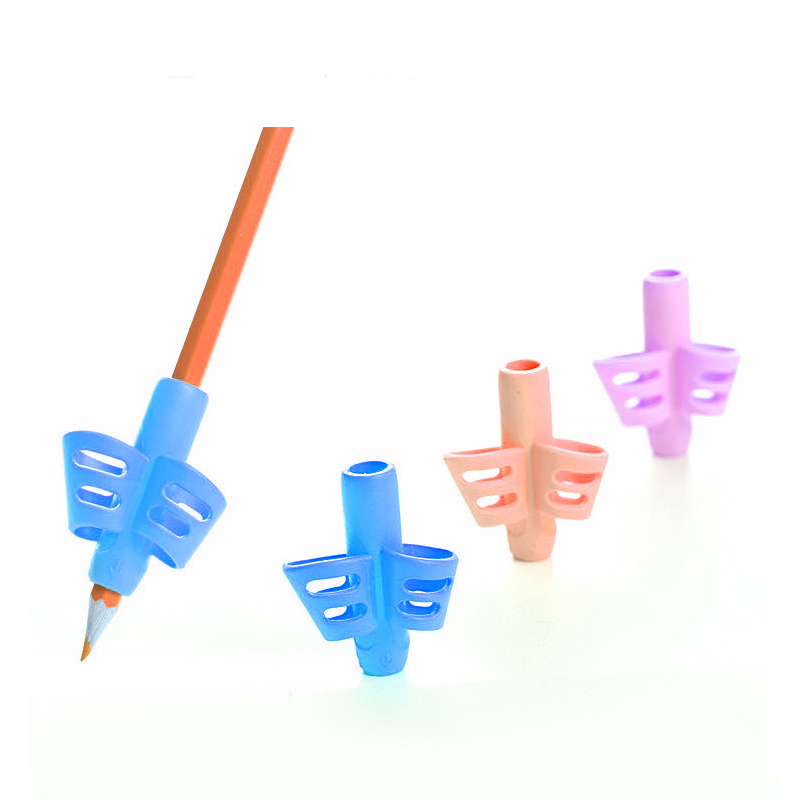 Titolare a matita silicone per 2-4 anni di addestramento per la scrittura di correzione della postura della scrittura per bambini, titolare della matita per la classe dell'asilo, bambini in età prescolare, bisogni speciali per gli scrittori per principianti