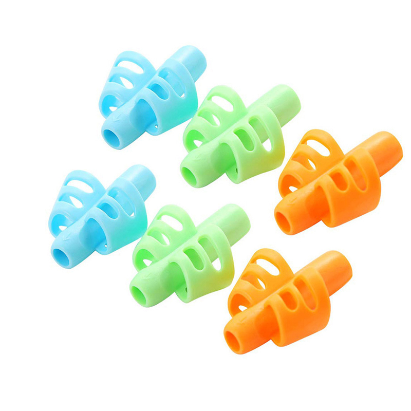 Titolare a matita silicone per 2-4 anni di addestramento per la scrittura di correzione della postura della scrittura per bambini, titolare della matita per la classe dell'asilo, bambini in età prescolare, bisogni speciali per gli scrittori per principianti