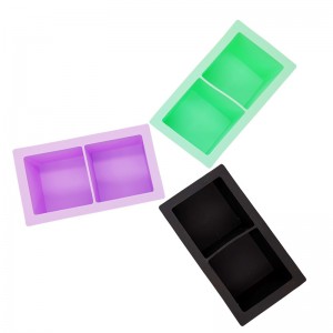 Silicone vassoio cubo di ghiaccio, 2 fori stampi per cubetti di ghiaccio, vassoio di ghiaccio quadrato, muffa per ghiaccio, vassoio per cubetti di ghiaccio per frigorifero, ampio muffa di ghiaccio per cocktail e bourbon, succo di succo, ...