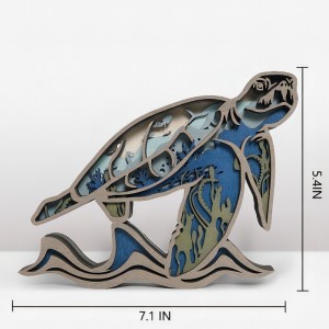 Decorazione artigianale 3dwooden