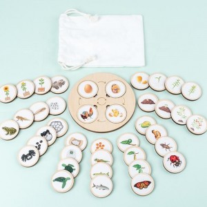 Giocattoli di illuminazione in legno per bambini fai -da -te yizhi puzzle