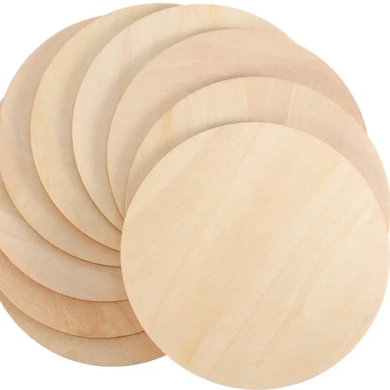Pezzo decorativo in legno in legno intagliato laser