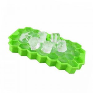 Vassoio per cubetti di ghiaccio anido d\'ape, 37 reticoli di cubetto di cubetto di ghiaccio silicone stampo con coperchi facilmente rimovibile stampo per ghiaccio stampo per gelato per bevande fredde bevande whisky cocktail