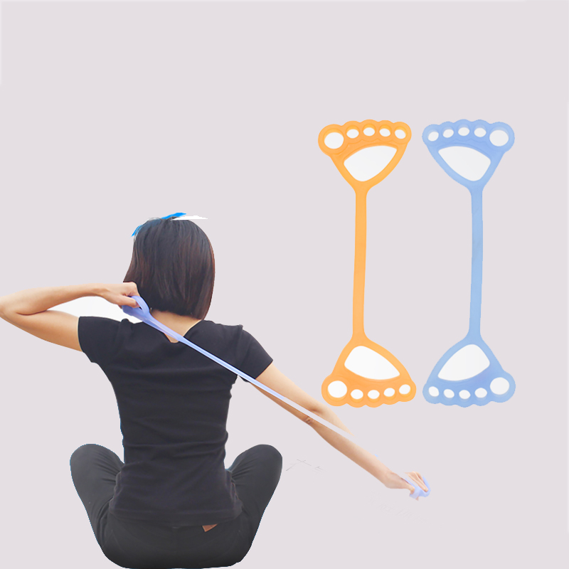 fasce di tiro in silicone, corda elastica a trazione silicone trazione set di corda di fitness Esercizio di resistenza alle fasce per lo stretching del corpo, yoga