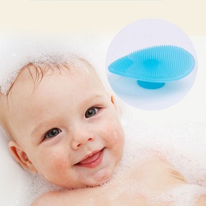 Pespa per bagno per bambini, pennello per tappo della culla per bambini, pennello da massaggio al silicone, spazzola silicone esfoliante pennello per bambini, cappotto della culla&Eczema Essentials