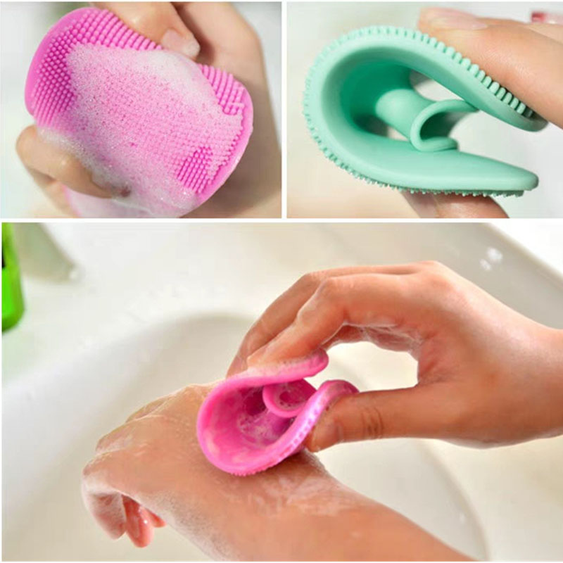 Pespa per bagno per bambini, pennello per tappo della culla per bambini, pennello da massaggio al silicone, spazzola silicone esfoliante pennello per bambini, cappotto della culla&Eczema Essentials